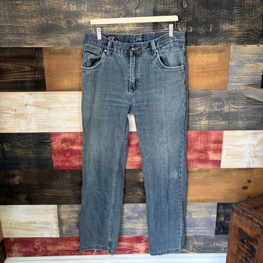 Independent Truck Co Tony Trujillo Vintage Skate Jeans Blue Denim Mens 36x31